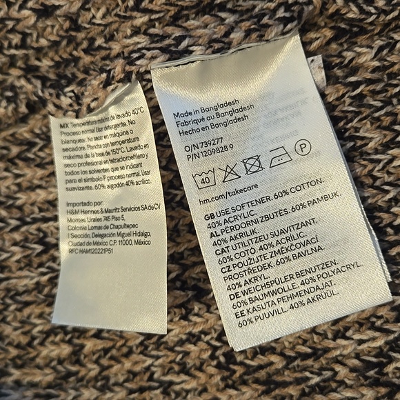 Women's Knit Sweater cardigan - Brown - Picture 5 of 5